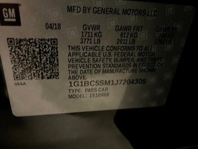 2018 Chevrolet Cruze LS