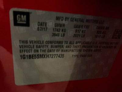 2017 Chevrolet Cruze LT