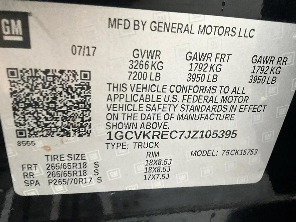 2018 Chevrolet Silverado 1500 LT