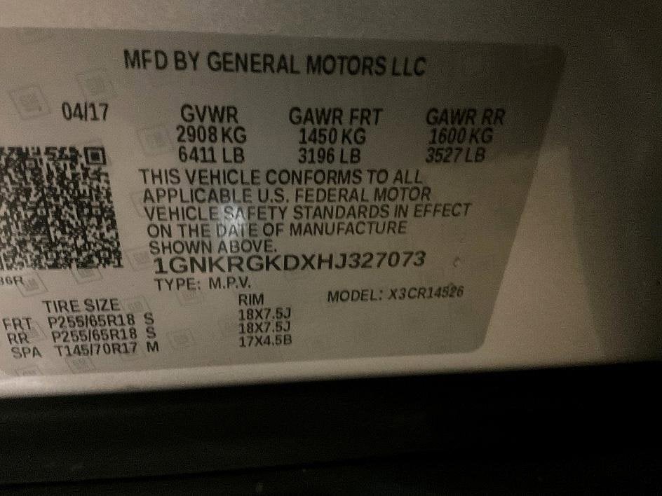 2017 Chevrolet Traverse LT