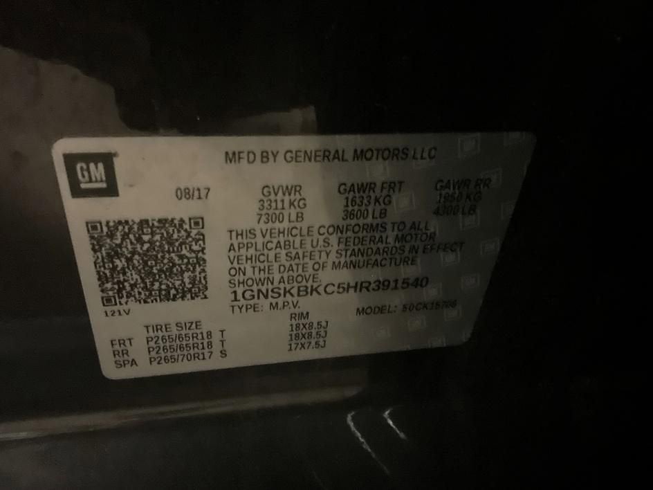 2017 Chevrolet Tahoe LT