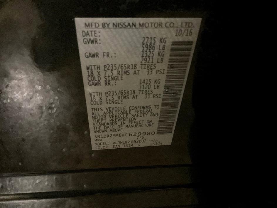 2017 Nissan Pathfinder S