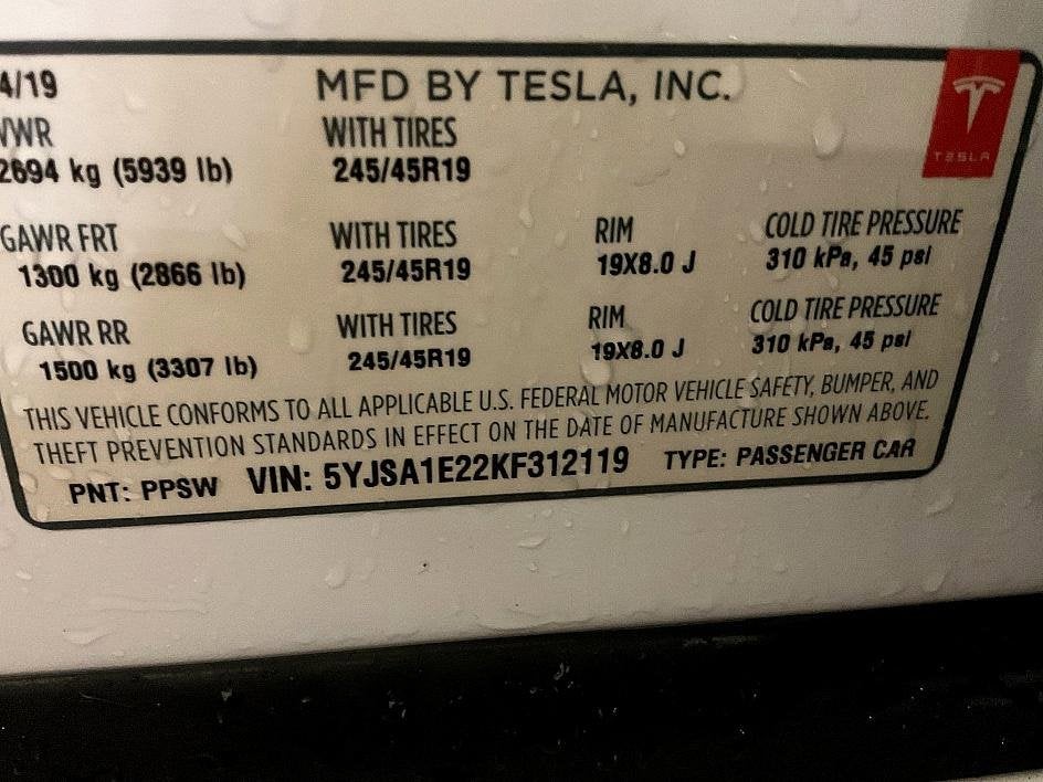 2019 Tesla Model S 75D