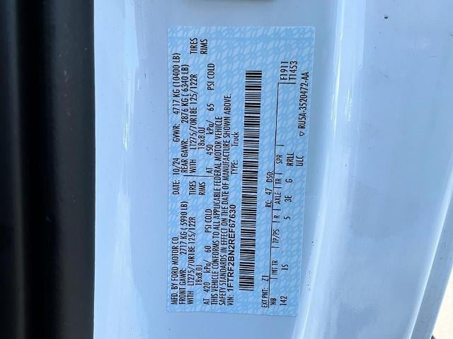 2024 Ford Super Duty F-250 SRW XL 4WD Reg Cab 8' Box