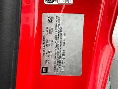 2017 Chevrolet Camaro 2dr Coupe 2SS