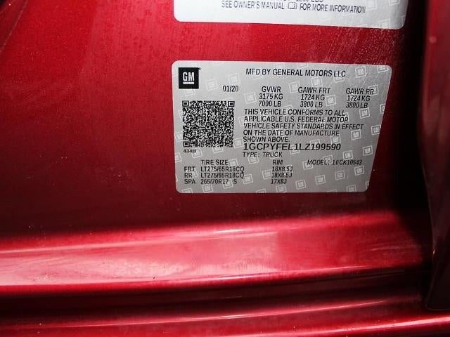 2020 Chevrolet Silverado 1500 Crew Cab Short Box 4-Wheel Drive LT Trail Boss