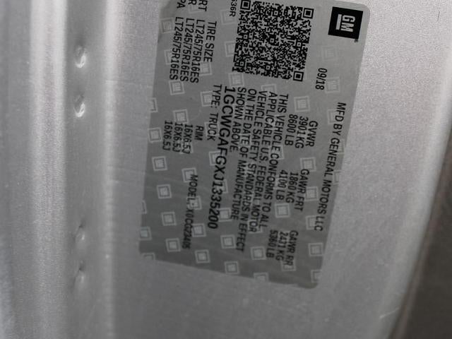 2018 Chevrolet Express Cargo Van 2500 Regular Wheelbase Rear-Wheel Drive