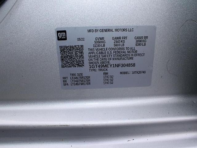 2022 GMC Sierra 2500 HD Crew Cab Standard Box 4-Wheel Drive SLE