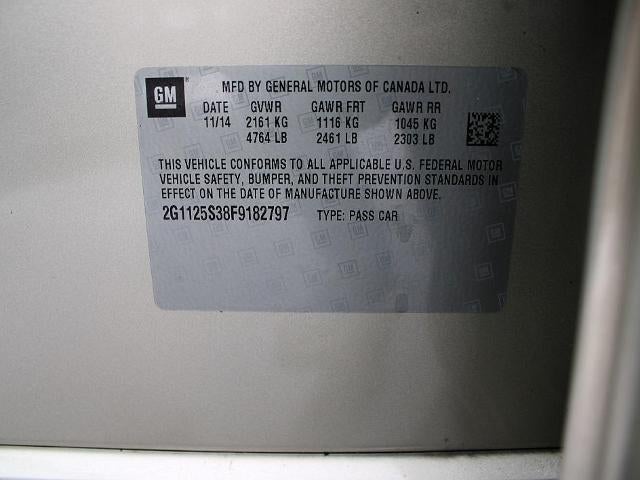 2015 Chevrolet Impala 2LT