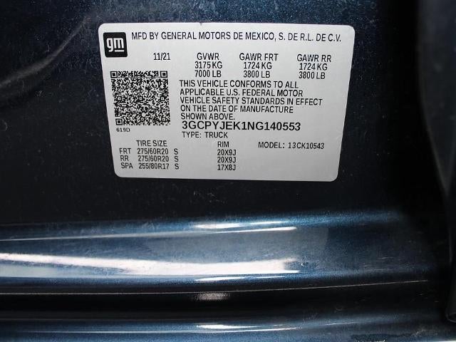 2022 Chevrolet Silverado 1500 LTD Crew Cab Short Box 4-Wheel Drive LT 2FL