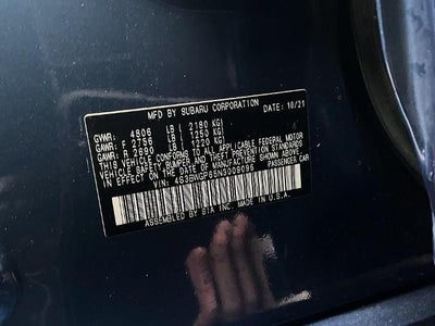 2022 Subaru Legacy Touring XT CVT