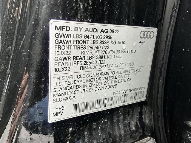 2022 Audi Q8 Prestige 55 TFSI quattro