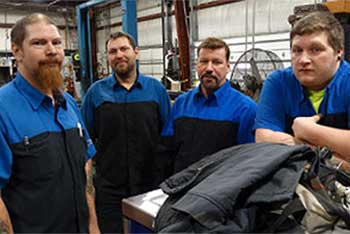 A group of employees from Bill Harris Auto Center